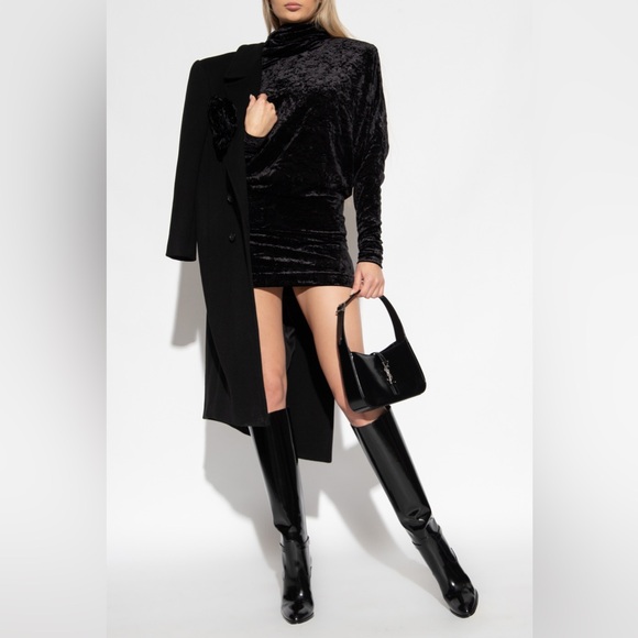 Saint Laurent Dresses & Skirts - ❤️Saint Laurent Velvet Mini Turtleneck Dress❤️